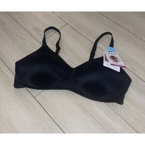 Jockey 2354 Lined T-Shirt Bra Full Coverage WF Microfiber Womens 36C Black New